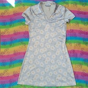 Daisy Mini Dress Baby Blue Nostalgia Y2K